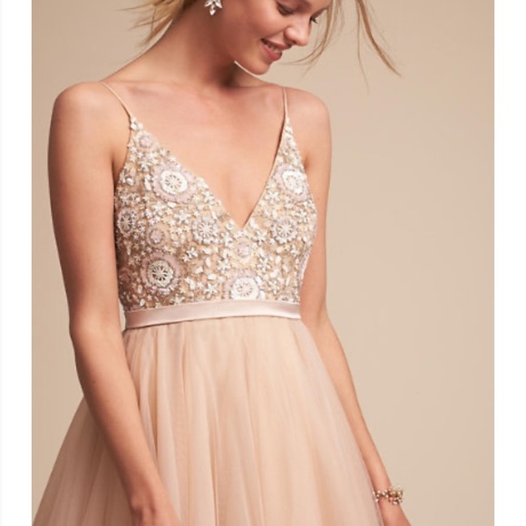BHLDN Benson Gown, Rose/blush/cream Bridal Gown - Picture 6 of 13